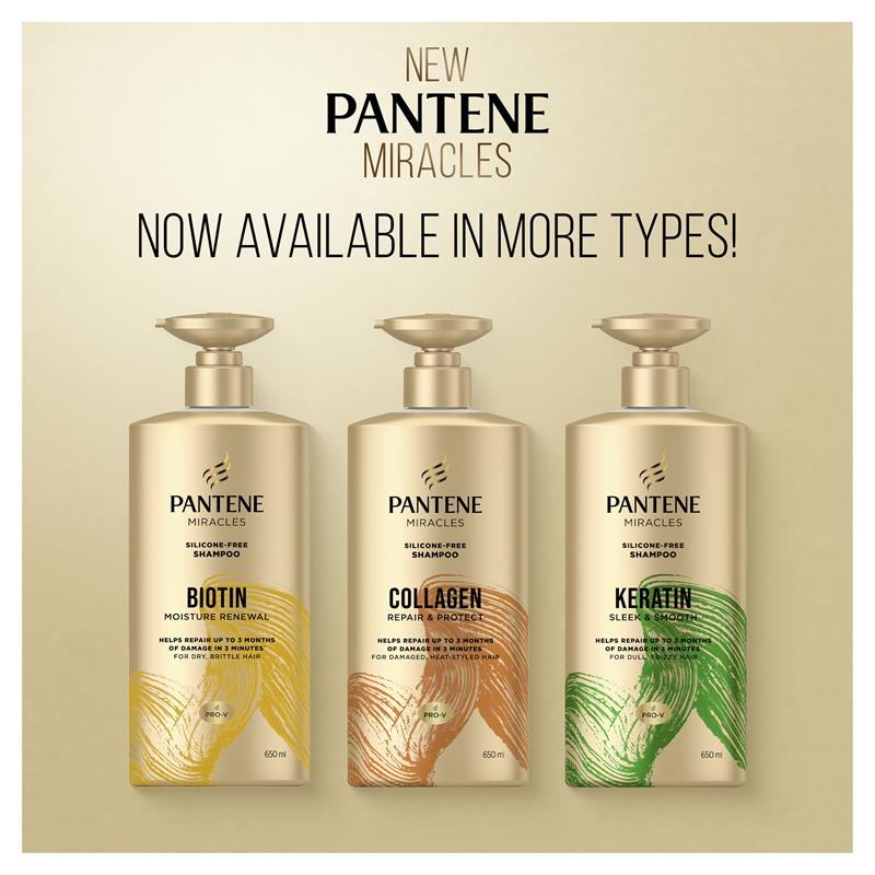 Load image into Gallery viewer, Pantene Miracles Biotin Daily Moisture Renew Shampoo 650ml
