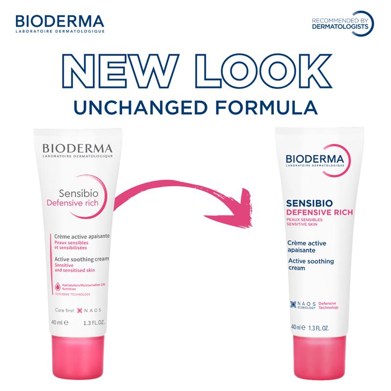 Load image into Gallery viewer, Bioderma Sensibio Soothing Defensive Rich Moisturiser for Dry, Sensitive Skin 40ml
