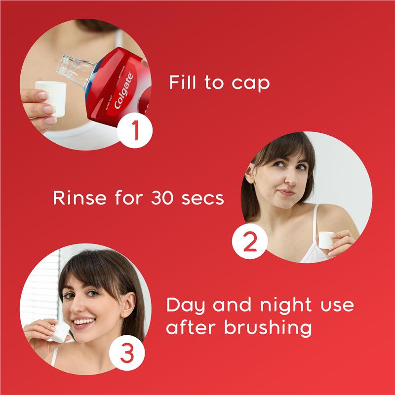Load image into Gallery viewer, Colgate Optic White Teeth Whitening Mouthwash with Optic Brightener, Alcohol Free 500mL
