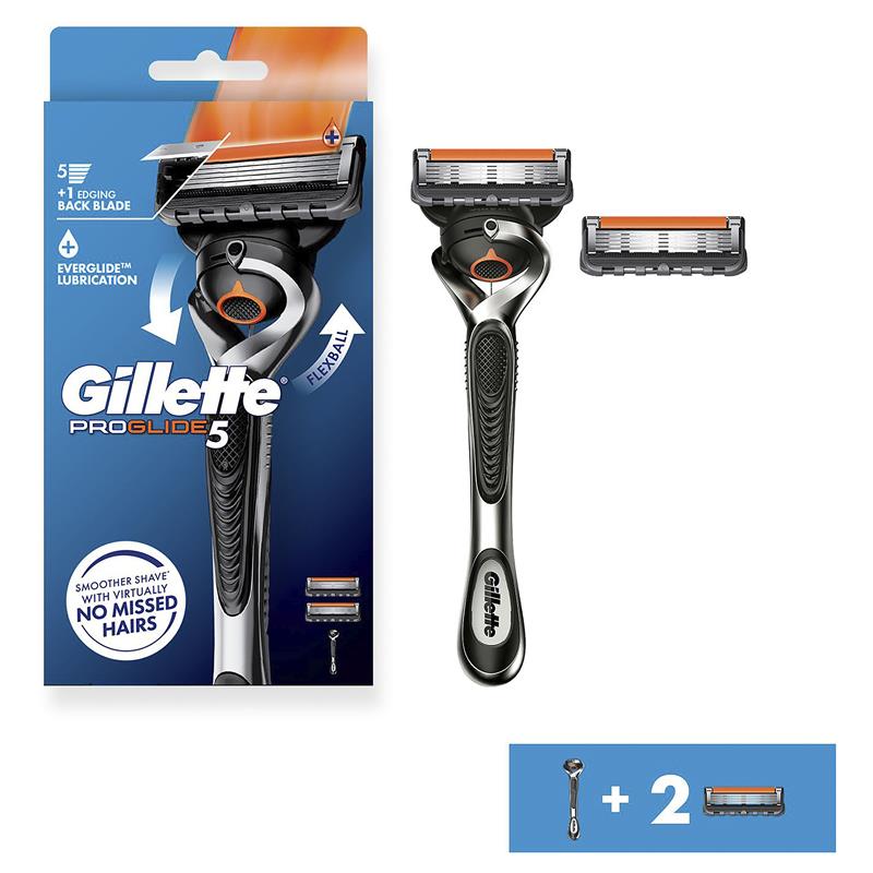 Load image into Gallery viewer, Gillette Fusion Proglide Razor + 2 Blade Refills
