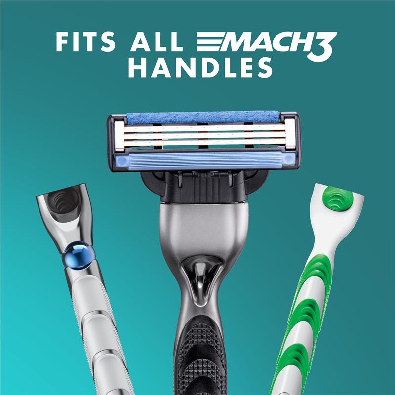 Load image into Gallery viewer, Gillette Mach3+ Razor Replacement Cartridges 1 Handle 6 Cartridges Shave Care

