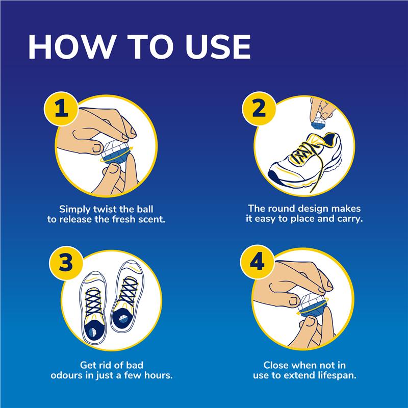 Load image into Gallery viewer, Dr.Scholls Shoe Deodoriser Balls 4 Pack
