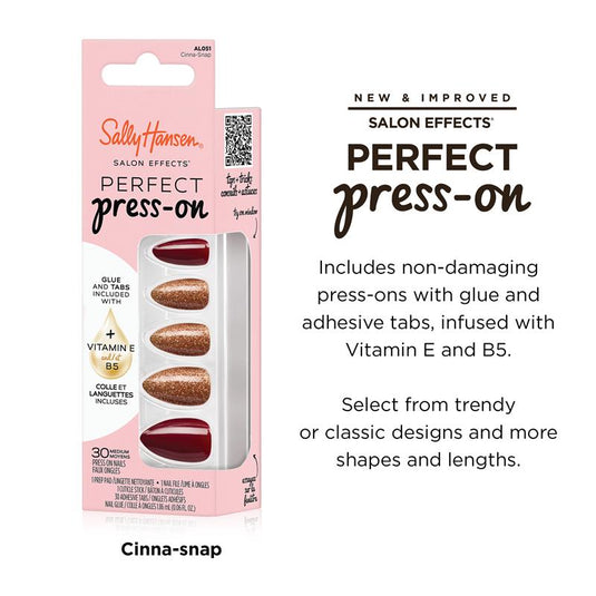 Sally Hansen Salon Effects Perfect Press-On Cinna-snap 30 Pieces