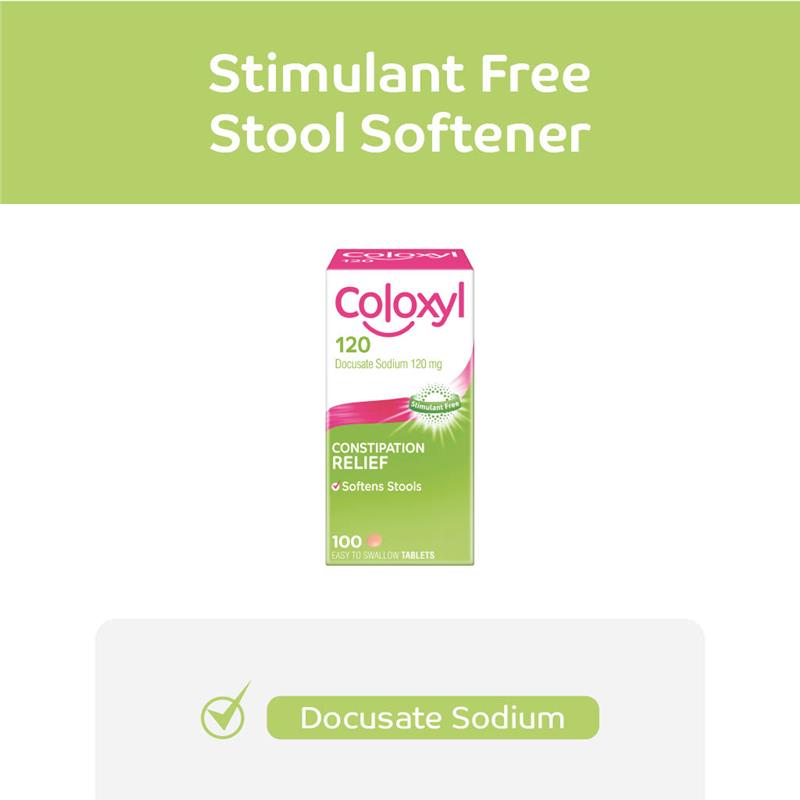 Load image into Gallery viewer, Coloxyl 120mg 100 Tablets Filmcoat
