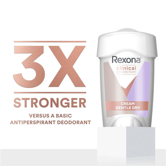 Rexona Women Clinical Protection Antiperspirant Cream Stick Gentle Dry 45ml