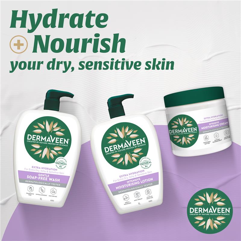 Load image into Gallery viewer, DermaVeen Extra Hydration Gentle Soap Free Wash 1.25L Exclusive Size
