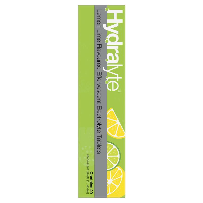 Load image into Gallery viewer, Hydralyte Effervescent Lemon Lime Electolyte Tablets 20 Pack
