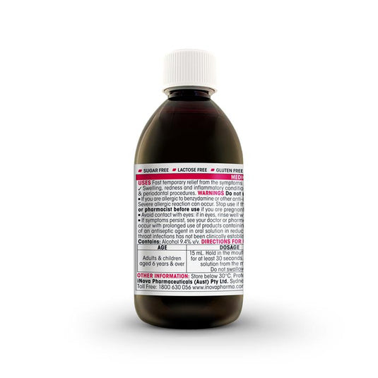 Difflam Plus Sore Throat & Mouth Solution Mint 200ml