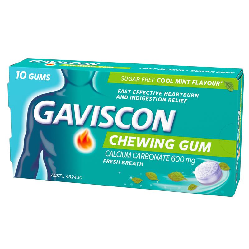 Load image into Gallery viewer, Gaviscon Chewing Gum Cool Mint 10 Gums
