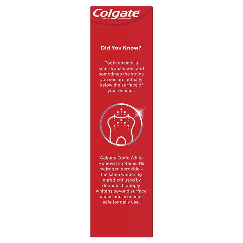 Load image into Gallery viewer, Colgate Toothpaste Optic White Renewal Teeth Whitening Lasting Fresh 85g
