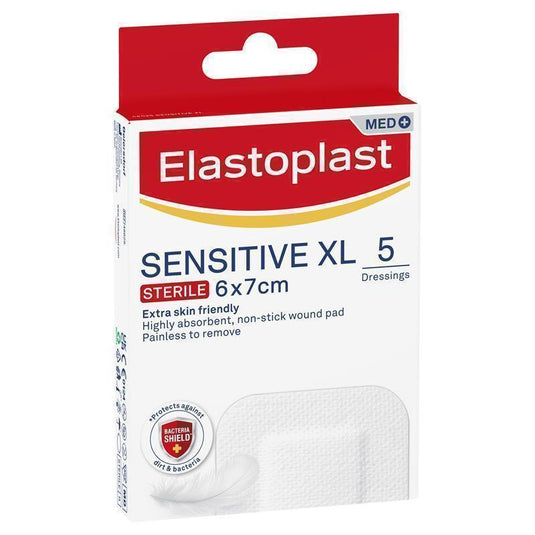 Elastoplast Sensitive Dressing XL 6x7cm 5 Dressings