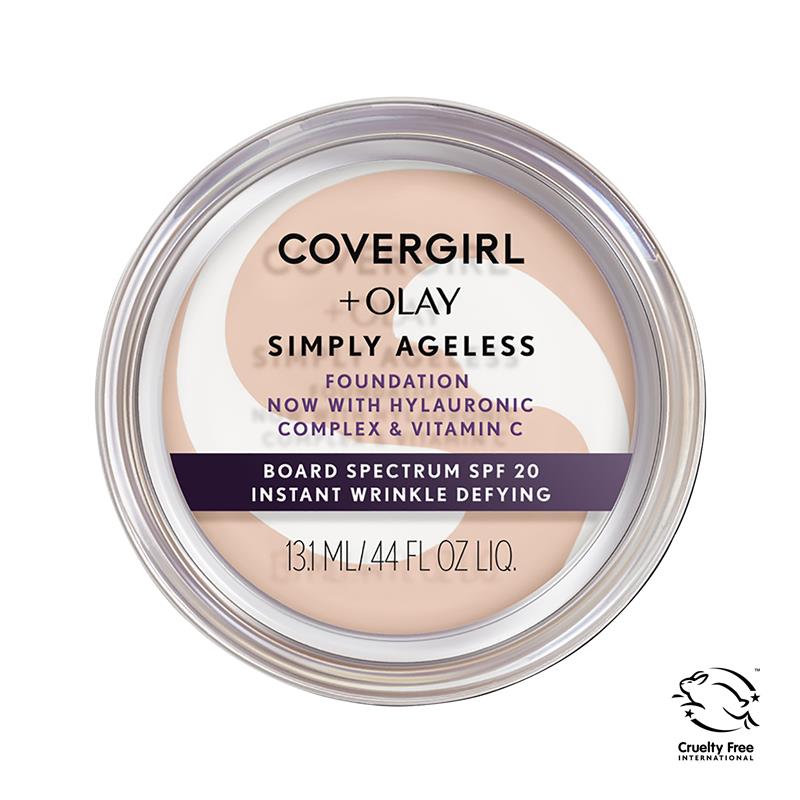 Load image into Gallery viewer, Covergirl Simply Ageless Instant Wrinkle Defying Foundation 200 Fair Ivory 12g
