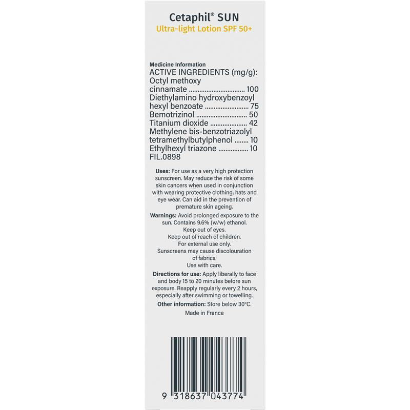 Load image into Gallery viewer, Cetaphil Sun SPF 50+ Ultra Light Lotion 100ml
