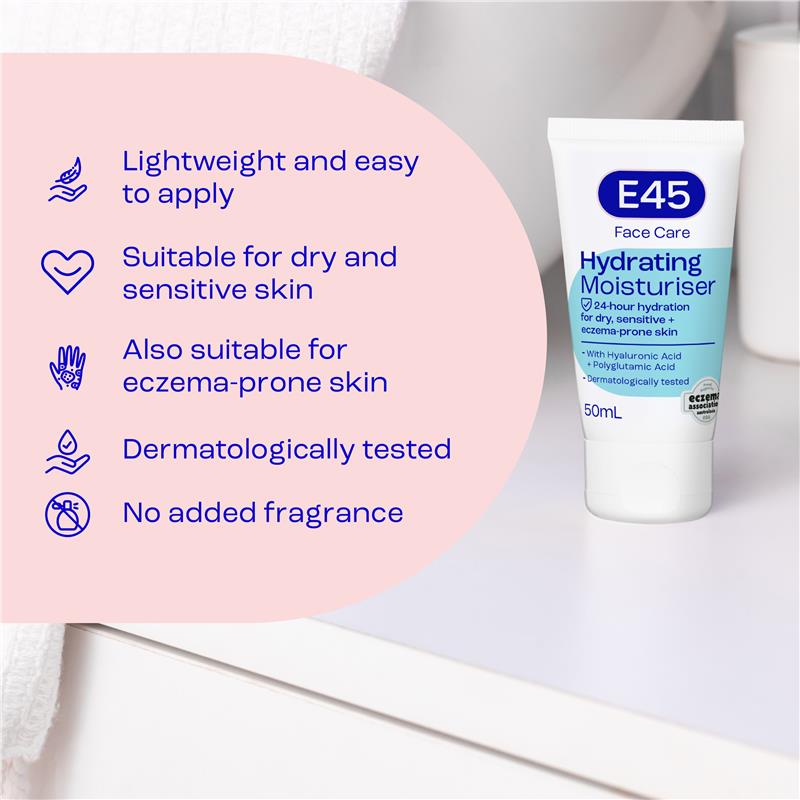 Load image into Gallery viewer, E45 Face Moisturiser 50ml
