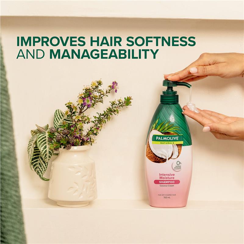 Load image into Gallery viewer, Palmolive Naturals Intensive Moisture for dry/coarse Hair Shampoo Coco cream &amp; Pure milk protein 700mL
