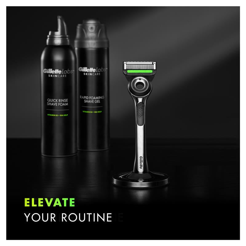 Load image into Gallery viewer, Gillette Labs Exfoliating Razor with Magnetic Stand + 4 Blade Refills
