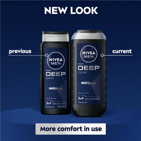 NIVEA for Men Deep Shower Gel 500ml