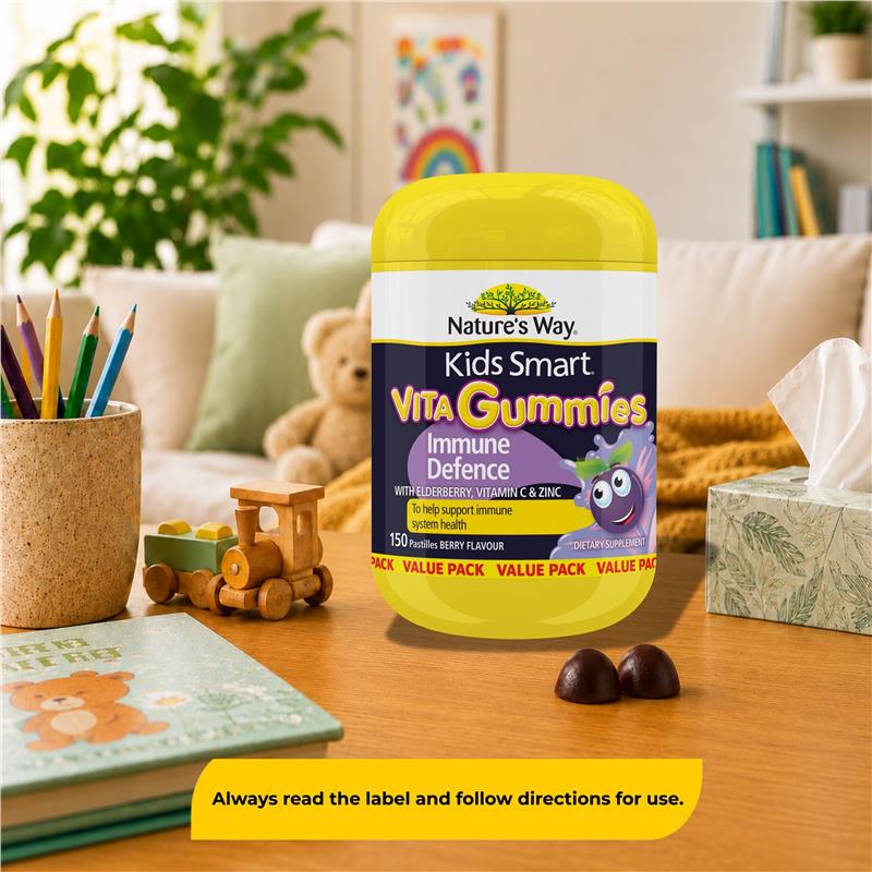 Load image into Gallery viewer, Nature's Way Kids Smart Vita Gummies Immune Defence 150 Gummies Exclusive Size
