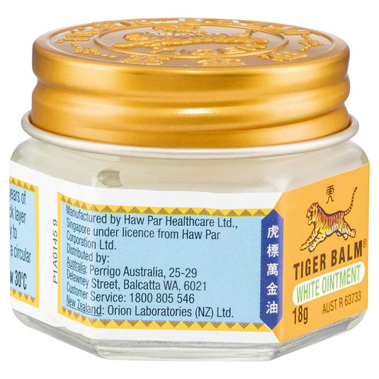 Tiger Balm Nasal Congestion & Muscle Relief White Ointment 18g