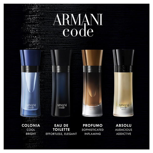 Giorgio Armani Code For Men Eau de Toilette 75ml