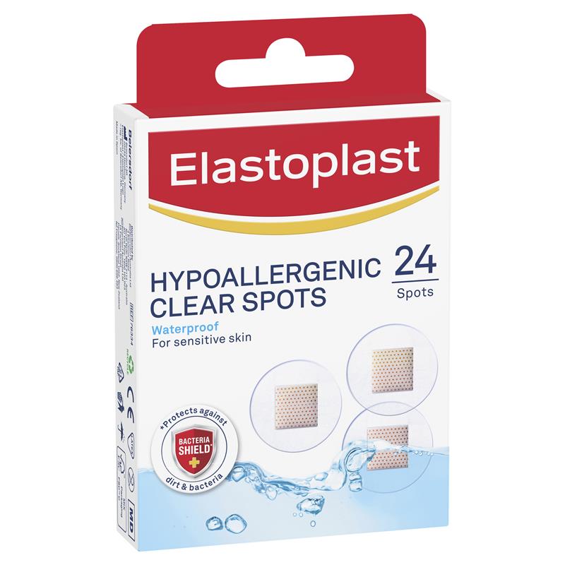 Load image into Gallery viewer, Elastoplast Sensitive Transparent Hypoallergenic Spot 24 Spots
