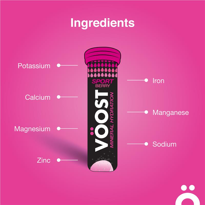 Load image into Gallery viewer, Voost Sport Berry Effervescent 10 Tablets
