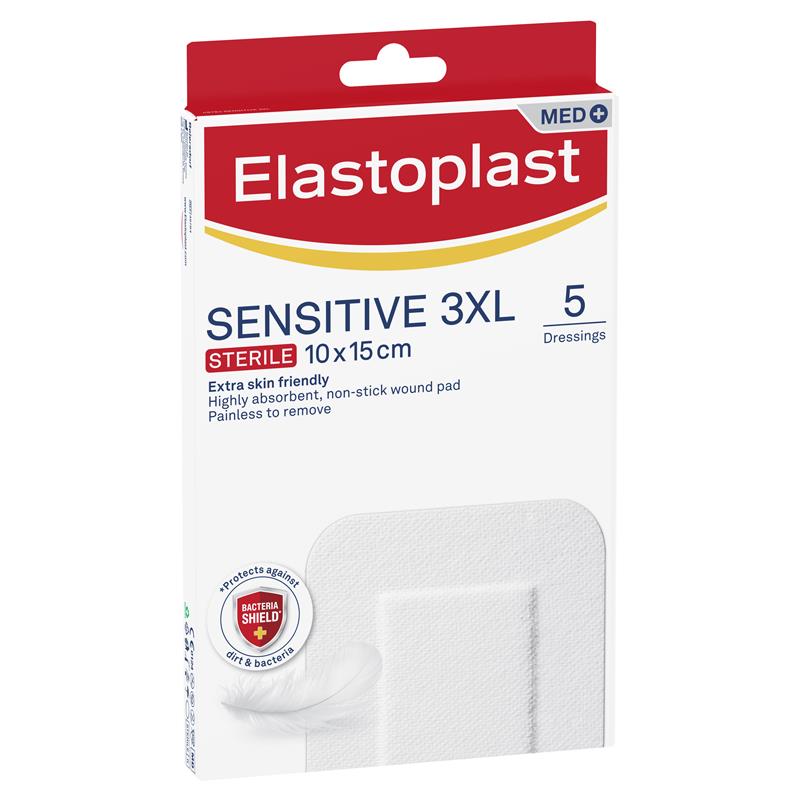 Load image into Gallery viewer, Elastoplast Sensitive Dressing 3XL 10x15cm 5 Dressings
