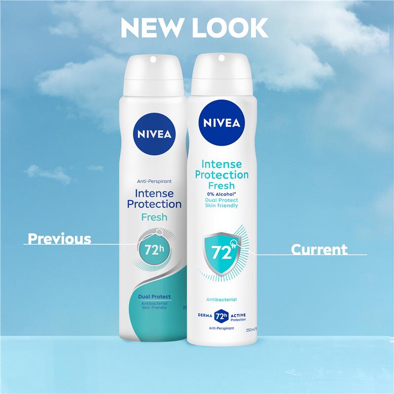 Load image into Gallery viewer, NIVEA  Intense Protection Fresh Aerosol Deodorant 72H Protection 250ml
