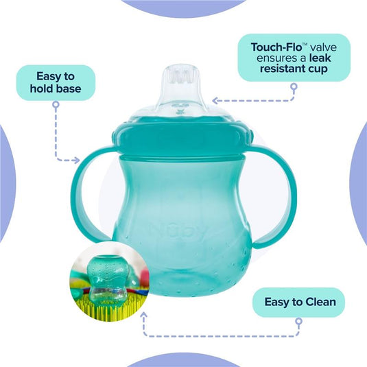 Nuby No Spill Trainer Cup Twin Handle 4+ Months 295ml