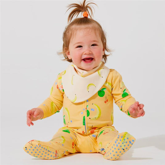 Bambi Mini Co. Dribblebib Unisex Fruit Salad and Bananas Reverse Bibs 2 Pack