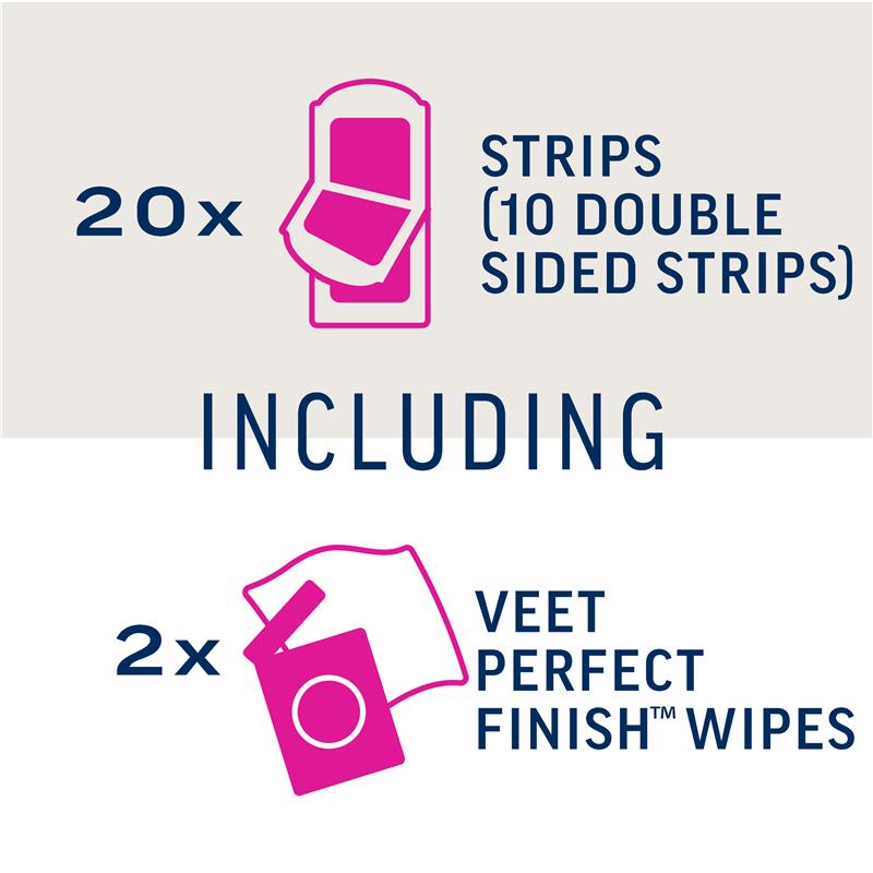 Load image into Gallery viewer, Veet Pure Cold Wax Strips Leg 20 Pack
