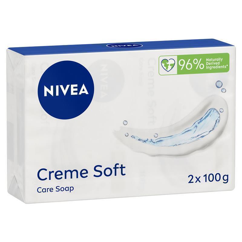 Load image into Gallery viewer, NIVEA Creme Soft Soap 2 x 100g Twin Pack
