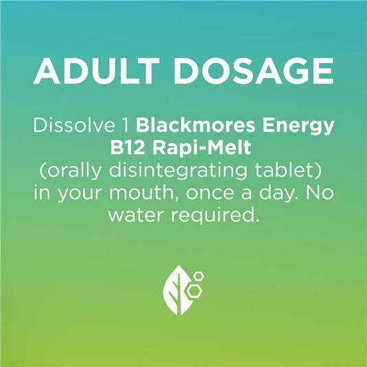 Blackmores Energy B12 1000mcg Rapi-Melt 90 Tablets