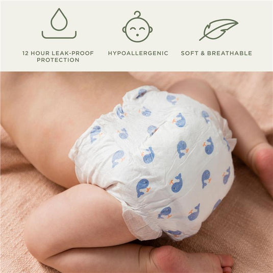 Tooshies Eco Nappies with Organic Bamboo Size 3 Crawler 6-11kg, 44 Pack