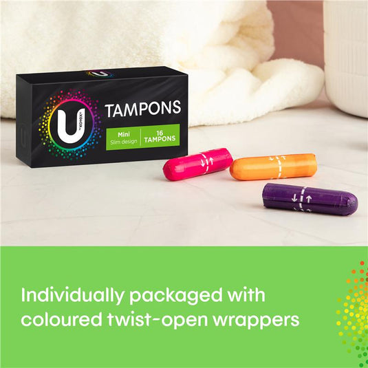 U by Kotex Slim Tampons Mini 16 Pack
