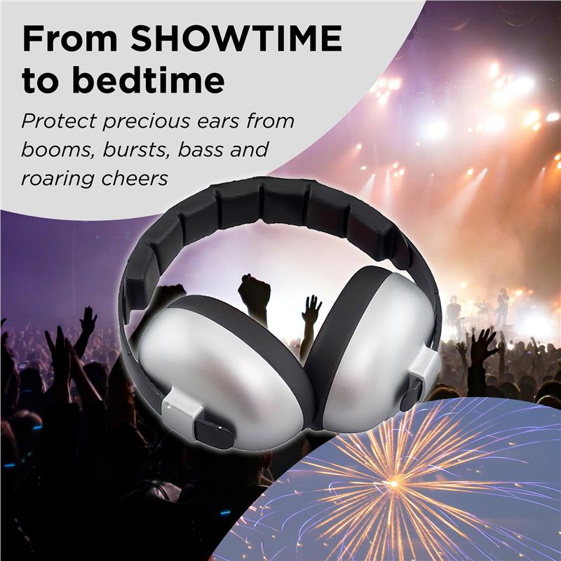 Load image into Gallery viewer, Banz Ear Muffs Mini 3+ Months to 2 Years Silver
