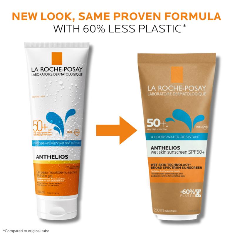 Load image into Gallery viewer, La Roche Posay Anthelios Wet Skin Sunscreen SPF 50+ Sustainable Tube 200ml
