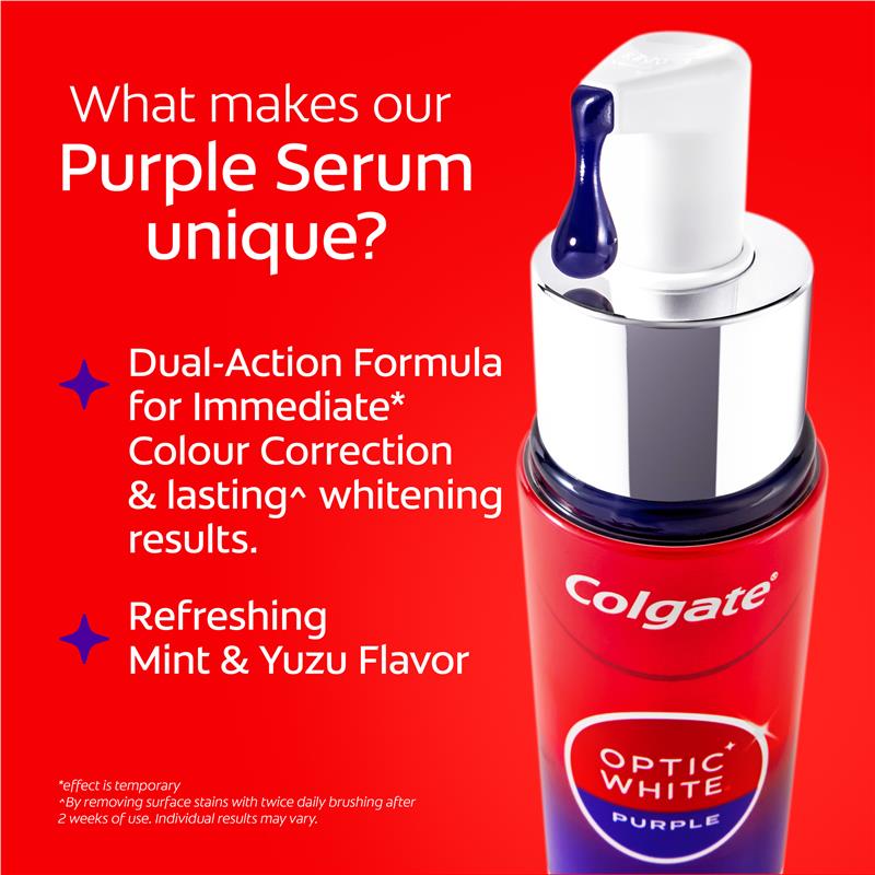 Load image into Gallery viewer, Colgate Optic White Purple Serum 40ml
