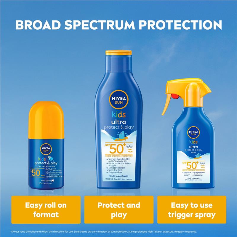 Load image into Gallery viewer, NIVEA Sun Kids Protect &amp; Play SPF50 Sunscreen Roll On 65ml
