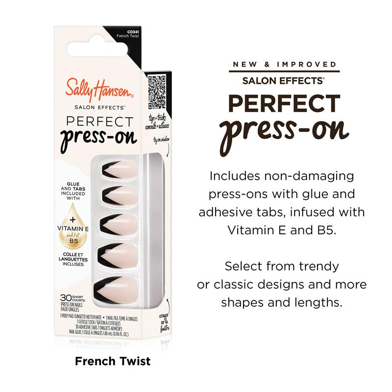Load image into Gallery viewer, Sally Hansen Salon Effects Perfect Press-On French Twist 30 Pieces

