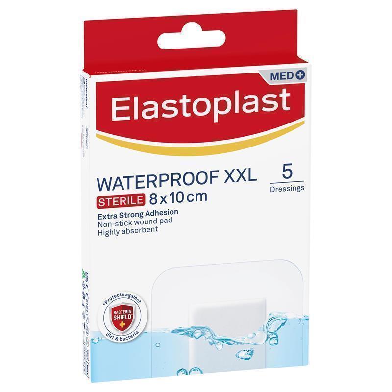 Load image into Gallery viewer, Elastoplast Waterproof Dressing XXL 8cm x 10cm 5 Pack
