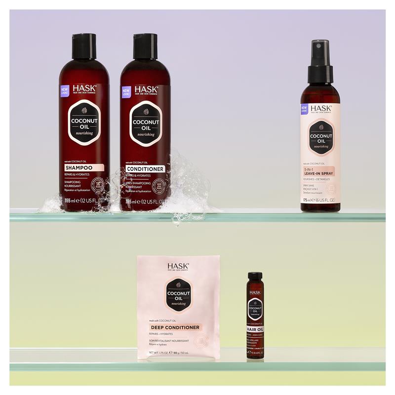 Load image into Gallery viewer, Hask Coconut Oil Nourishing Shampoo 355ml
