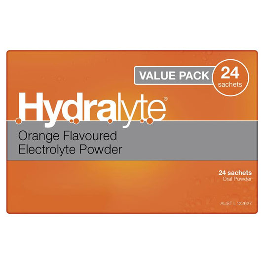 Hydralyte Orange Sachets Value Pack 4.9g x 24