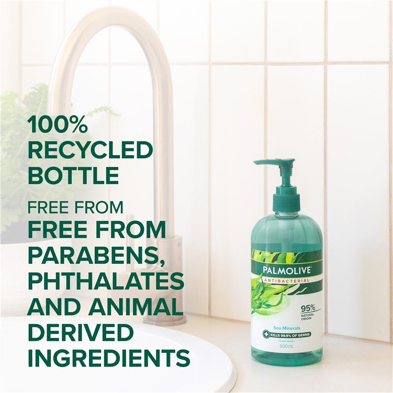 Load image into Gallery viewer, Palmolive Antibacterial Softwash Hand Wash Sea Minerals 500ml
