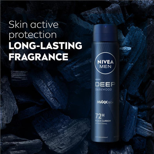 NIVEA MEN Deep Aerosol Deodorant 72H Protection 250ml