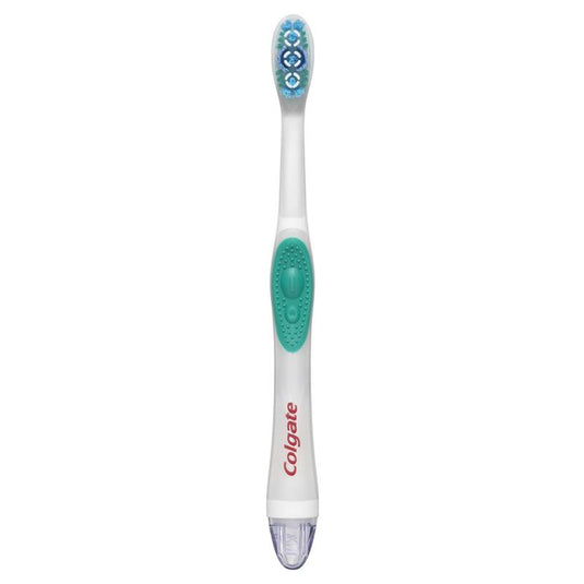 Colgate 360 Optic White Powered Toothbrush Soft with vibrating & polishing bristles