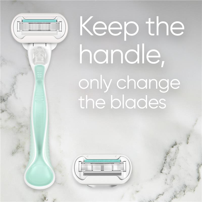 Load image into Gallery viewer, Gillette Venus Extra Smooth Sensitive Razor Handle + 4 Blades
