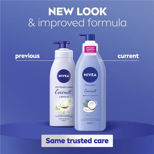 NIVEA Oil In Lotion Body Lotion Coconut & Monoi Oil 400ml