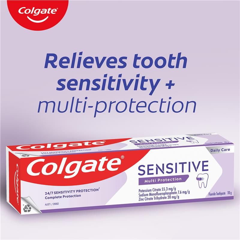 Load image into Gallery viewer, Colgate Toothpaste Sensitive Teeth Pain Multi Protection 110g
