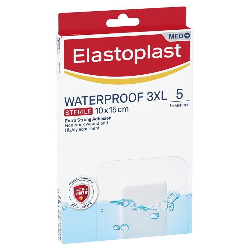 Load image into Gallery viewer, Elastoplast Waterproof Dressing 3XL 10x15cm 5 Dressings
